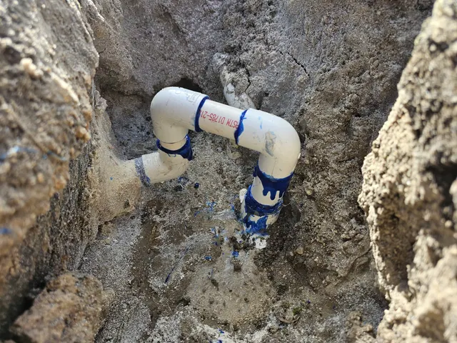 New fittings in place.